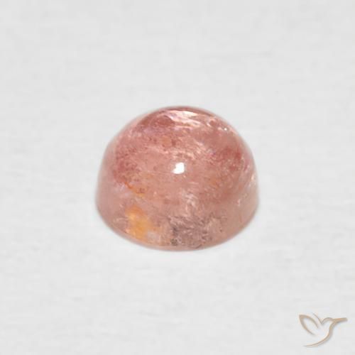 Turmalina Rosa Terroso Natural 0.65ct, Redondo, Transparente