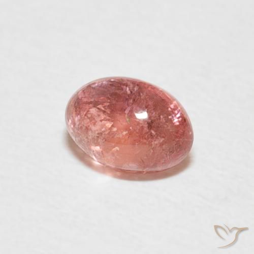 Turmalina vermelho indiano Natural 0.62ct, oval, Transparente