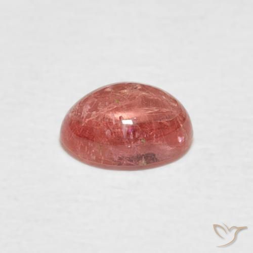 Turmalina vermelho indiano Natural 0.62ct, oval, Transparente