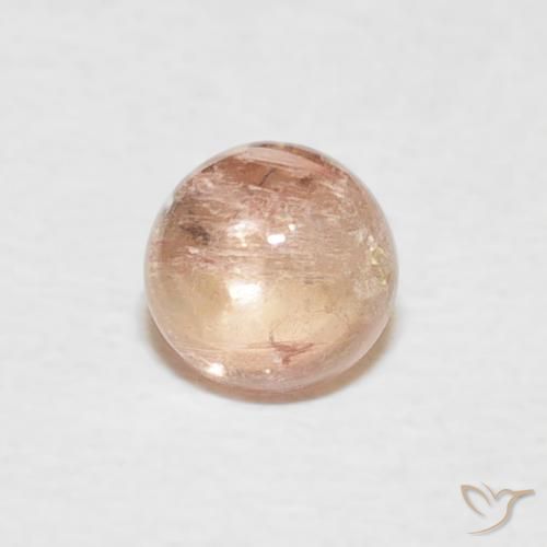 0.59ct Natural rosa médio Turmalina, Redondo, Transparente