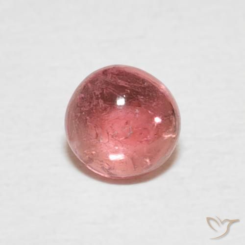 0.59ct Natural ponche de frutas vermelhas Turmalina, Redondo, Transparente