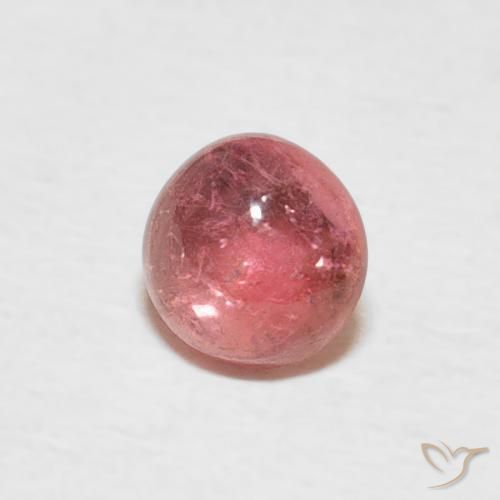 Turmalina ponche de frutas vermelhas Natural 0.59ct, Redondo, Transparente