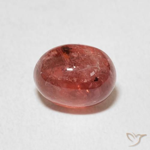 1.36ct Natural vermelho médio Turmalina, oval, Transparente