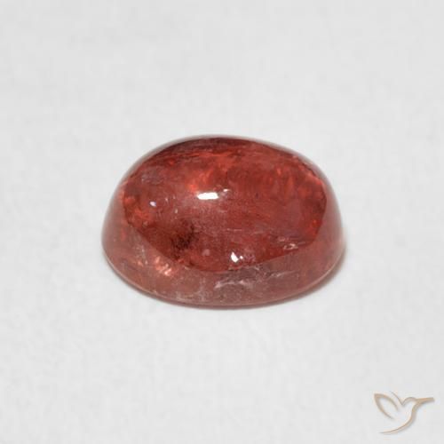 Turmalina vermelho médio Natural 1.36ct, oval, Transparente