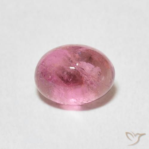 0.81ct Natural Rosa quente Turmalina, oval, Transparente