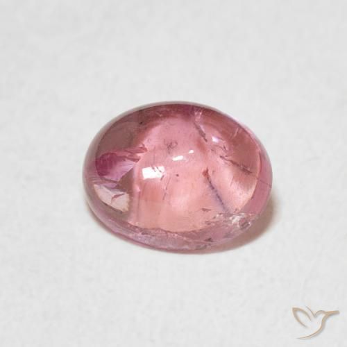 Turmalina Rosa quente Natural 1.08ct, oval, Transparente