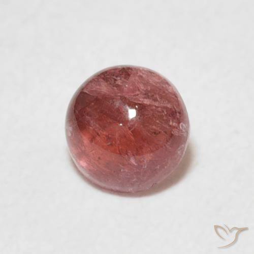 Turmalina Rosa escuro Natural 0.60ct, Redondo, Transparente