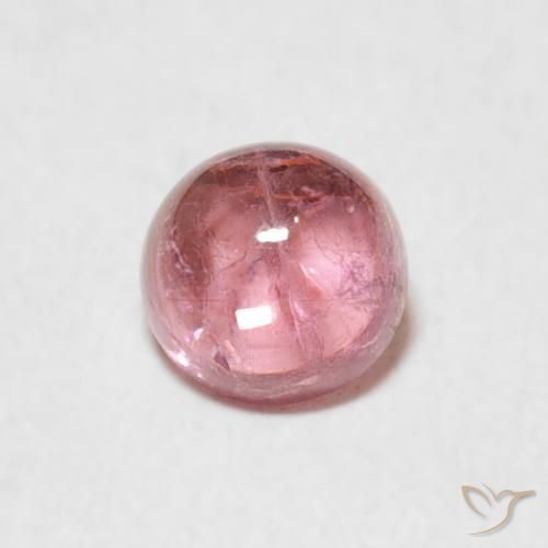 0.56ct Natural Luz rosa Turmalina, Redondo, Transparente