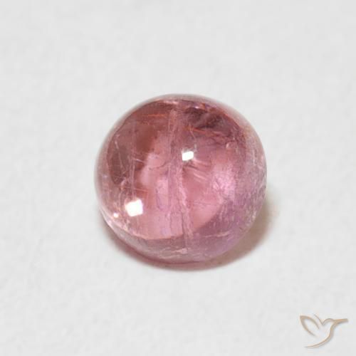 Turmalina Luz rosa Natural 0.56ct, Redondo, Transparente