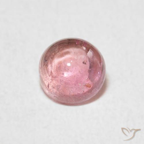 0.56ct Natural Luz rosa Turmalina, Redondo, Transparente