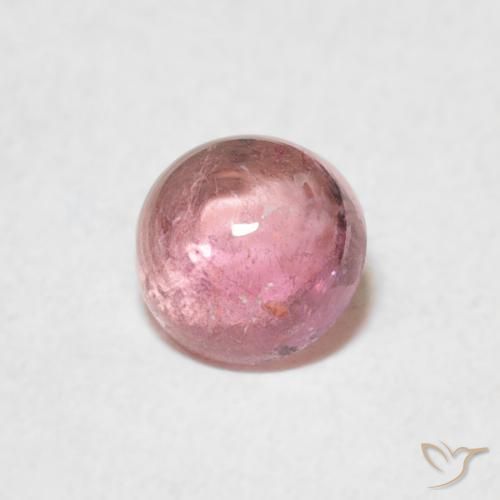 Turmalina Luz rosa Natural 0.56ct, Redondo, Transparente