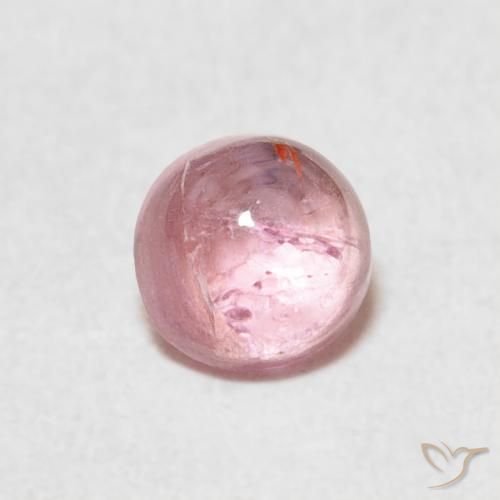 0.61ct Natural rosa médio Turmalina, Redondo, Transparente