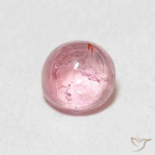 Turmalina rosa médio Natural 0.61ct, Redondo, Transparente