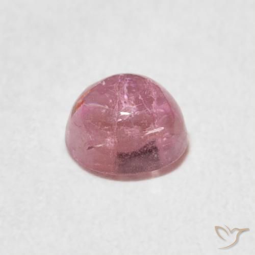 Turmalina rosa médio Natural 0.61ct, Redondo, Transparente