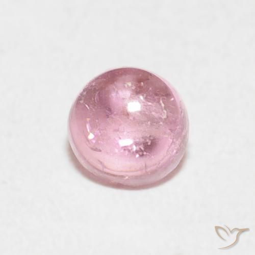 Turmalina Luz rosa Natural 0.37ct, Redondo, Transparente