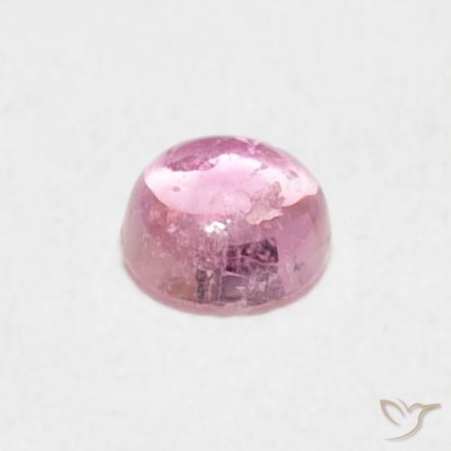 Turmalina Luz rosa Natural 0.37ct, Redondo, Transparente
