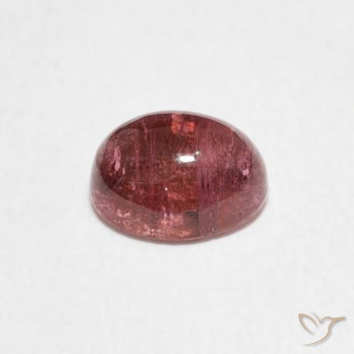 Turmalina ponche de frutas vermelhas Natural 0.73ct, oval, Transparente