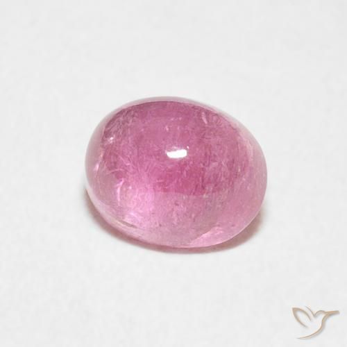 Turmalina Rosa quente Natural 0.84ct, oval, Transparente