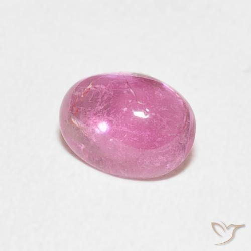 Turmalina Rosa quente Natural 0.68ct, oval, Transparente