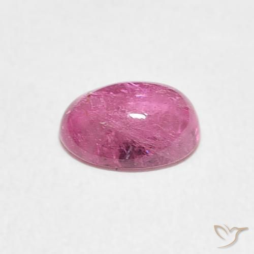 Turmalina Rosa quente Natural 0.68ct, oval, Transparente