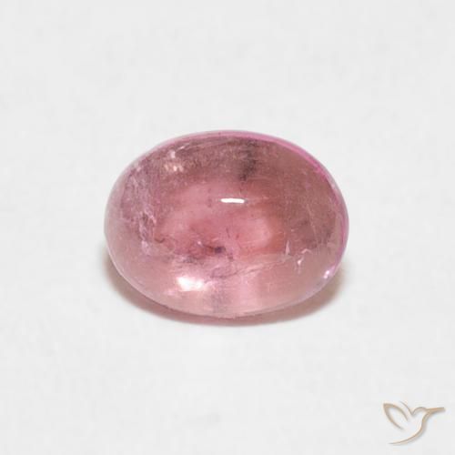0.65ct Natural Rosa chiclete Turmalina, oval, Transparente