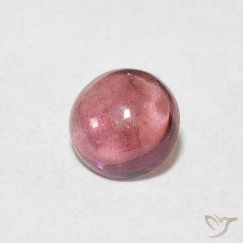Turmalina Laranja Rosa Natural 0.54ct, Redondo, Transparente