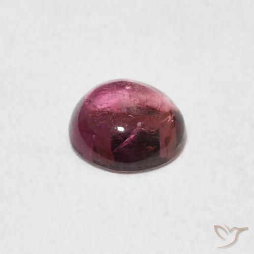 Turmalina Laranja Rosa Natural 0.54ct, Redondo, Transparente