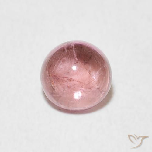 0.56ct Natural Luz rosa Turmalina, Redondo, Transparente