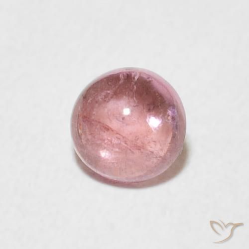Turmalina Luz rosa Natural 0.56ct, Redondo, Transparente