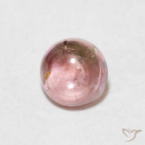 Turmalina Rosa choque claro Natural 0.61ct, Redondo, Transparente