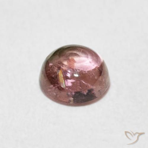 Turmalina Rosa choque claro Natural 0.61ct, Redondo, Transparente