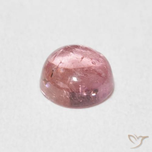 Turmalina Luz rosa Natural 0.63ct, Redondo, Transparente
