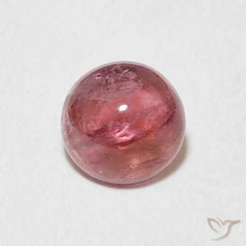 0.91ct Natural ponche de frutas vermelhas Turmalina, Redondo, Transparente