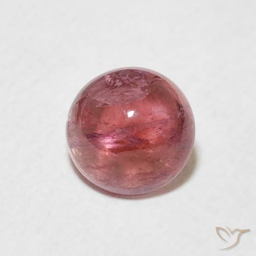 Turmalina ponche de frutas vermelhas Natural 0.91ct, Redondo, Transparente