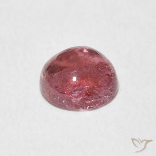 Turmalina ponche de frutas vermelhas Natural 0.91ct, Redondo, Transparente