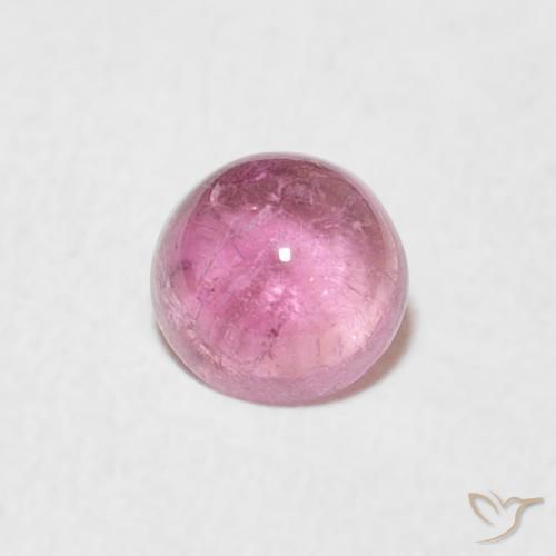 Turmalina rosa médio Natural 0.47ct, Redondo, Transparente