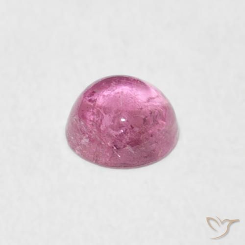 Turmalina rosa médio Natural 0.47ct, Redondo, Transparente
