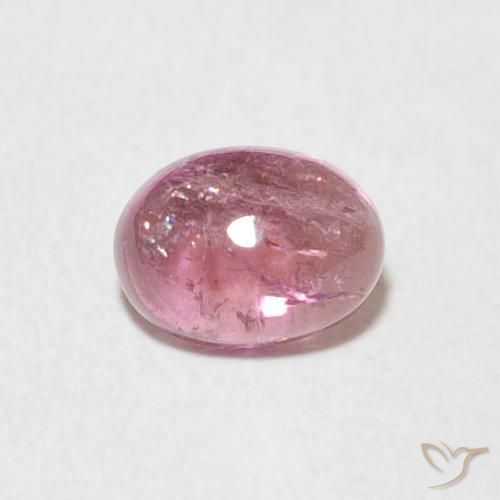 0.72ct Natural rosa médio Turmalina, oval, Transparente