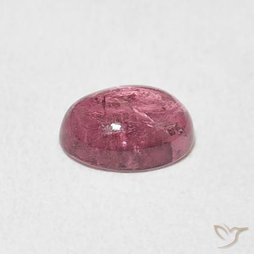 Turmalina rosa médio Natural 0.72ct, oval, Transparente