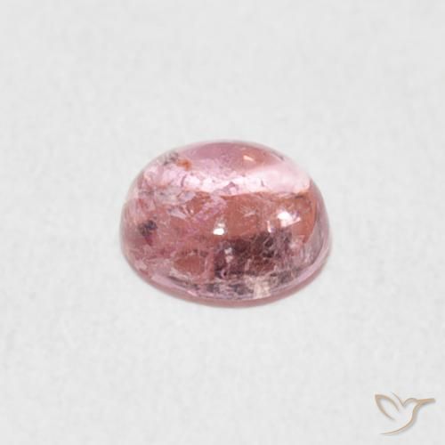 Turmalina rosa médio Natural 0.48ct, Redondo, Transparente