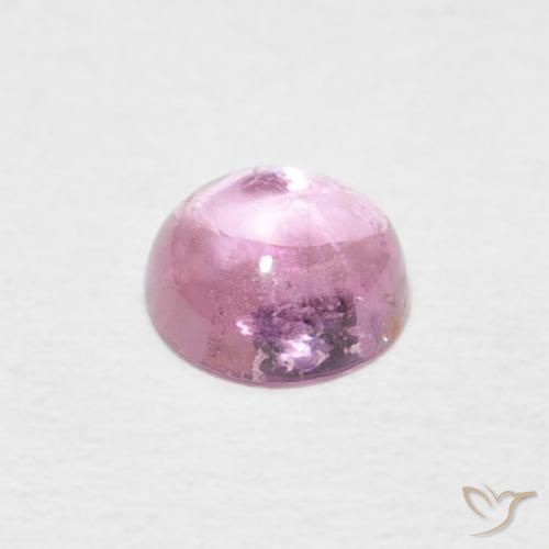 Turmalina Rosa bem claro Natural 0.68ct, Redondo, Transparente
