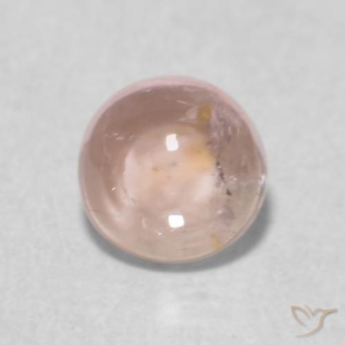 0.51ct Natural Rosa bem claro Turmalina, Redondo, Transparente