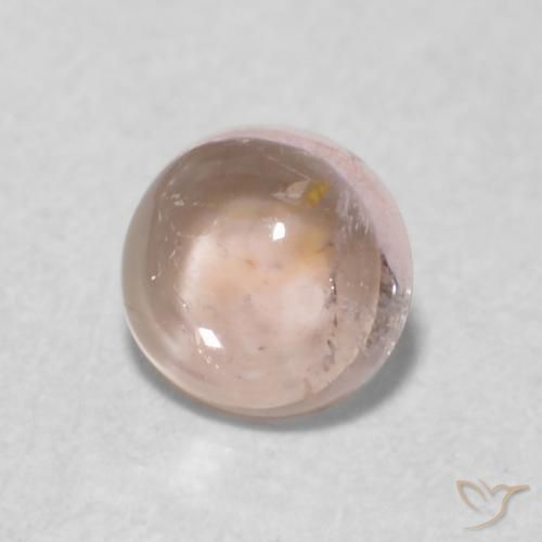 Turmalina Rosa bem claro Natural 0.51ct, Redondo, Transparente