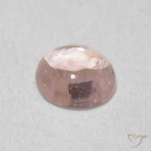 Turmalina Rosa bem claro Natural 0.51ct, Redondo, Transparente