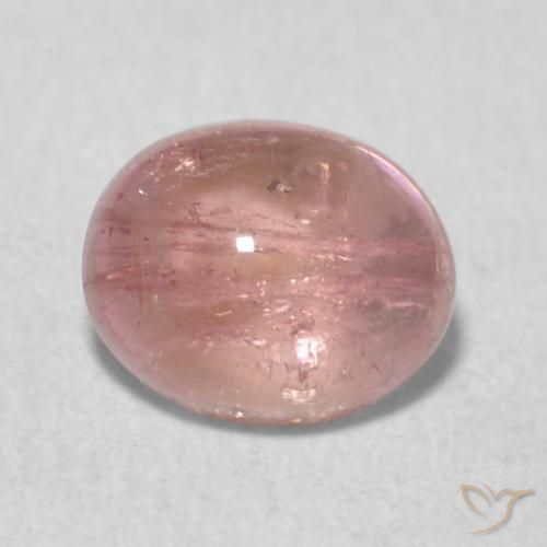 0.75ct Natural Luz rosa Turmalina, oval, Transparente