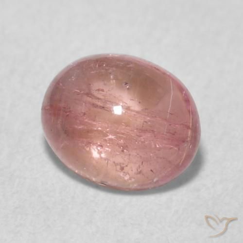 Turmalina Luz rosa Natural 0.75ct, oval, Transparente