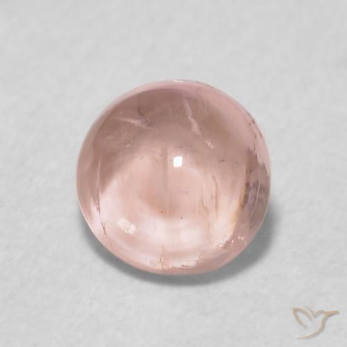 Turmalina Rosa Terroso Natural 0.70ct, Redondo, Transparente
