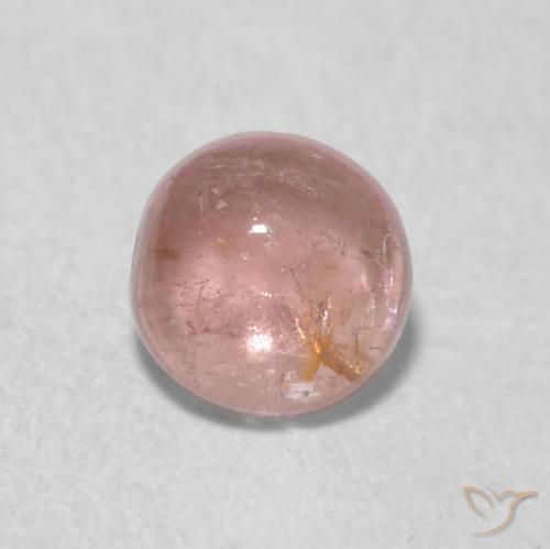 0.51ct Natural rosa médio Turmalina, Redondo, Transparente