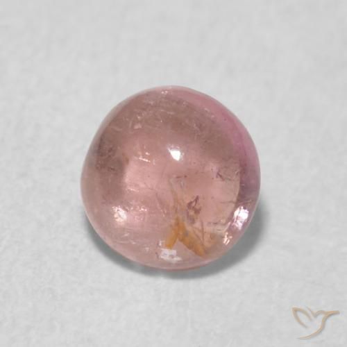 Turmalina rosa médio Natural 0.51ct, Redondo, Transparente