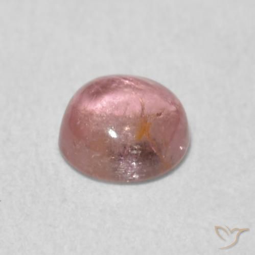 Turmalina rosa médio Natural 0.51ct, Redondo, Transparente